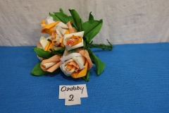 Ozdoby 2a bukiet z kwiatów z bibuły