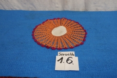 Serwetka 16a kolorowa robiona na szydełku