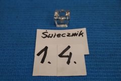 Świecznik 14a szklany