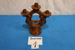 Świecznik 1a ceramiczny malowany