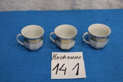 Kuchenne 141a filiżanki 3 sztuki malowane