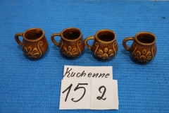 Kuchenne 152a ceramiczne filiżanki małe 4 sztuki