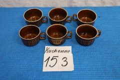 Kuchenne 153a ceramiczne filiżanki 6 sztuk