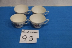 Kuchenne 93a filiżanki ceramiczne malowane 4 szt.