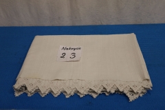 Nakrycie 23a na łóżko białe lniane