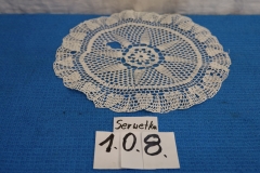 Serwetka 108 biała robiona na szydełku