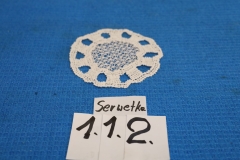 Serwetka 112 biała robiona na szydełku