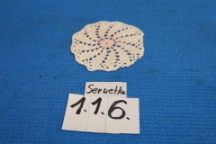 Serwetka 116 biała robiona na szydełku
