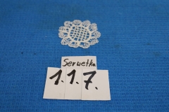 Serwetka 117 biała robiona na szydełku