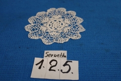 Serwetka 125 biała robiona na szydełku