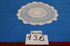 Serwetka 136 biała robiona na szydełku