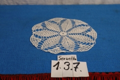 Serwetka 137 biała robiona na szydełku