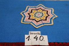 Serwetka 140 kolorowa robiona na szydełku