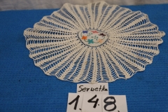 Serwetka 148 biała robiona na szydełku