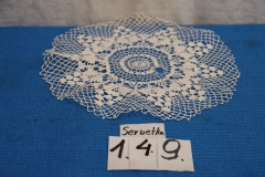 Serwetka 149 biała robiona na szydełku