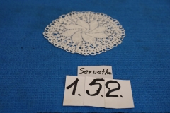 Serwetka 152 biała robiona na szydełku