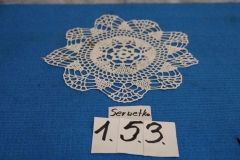 Serwetka 153 biała robiona na szydełku