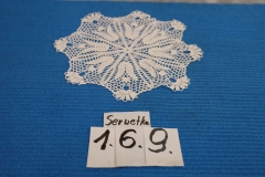 Serwetka 169 biała robiona na szydełku