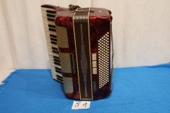 Instrumenty 51a akordeon Weltmeister czerwony (093)