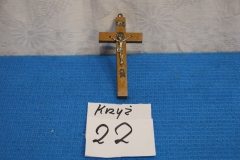 Krzyż 22a drewniany