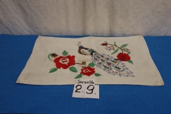 Serwetka 29a biała wyszywana