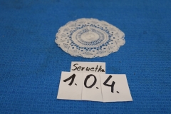 Serwetka 104a biała robiona na szydełku