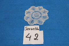 Serwetka 42a biała
