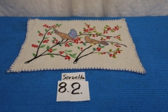 Serwetka 82a biała wyszywana