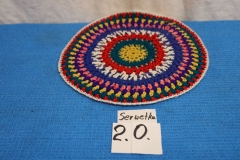 Serwetka 20a kolorowa robiona na drutach
