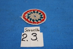 Serwetka 23a kolorowa robiona na drutach
