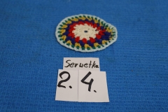 Serwetka 24a kolorowa robiona na drutach