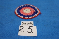 Serwetka 25a kolorowa robiona na drutach