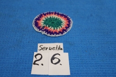 Serwetka 26a kolorowa robiona na drutach