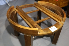 Stół 6a drewniany, okrągły, rozkładany