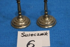 Świecznik 6a metalowy komplet