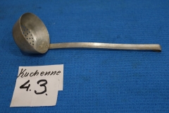 Kuchenne 43a łyżka aluminiowa tzw. cedzak