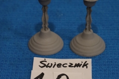 Świecznik 10a metalowy komplet