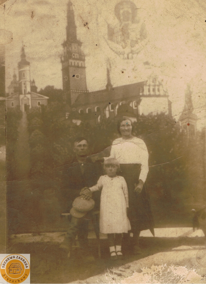 1939r. Częstochowa - Marianna i Jan Ogórek, Barbara Ogórek córka