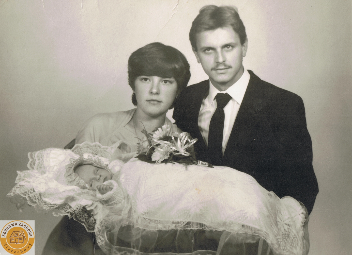 1984.06 Tomaszów Mazowiecki - Anna i Andrzej Pietras, chrzest Agnieszki